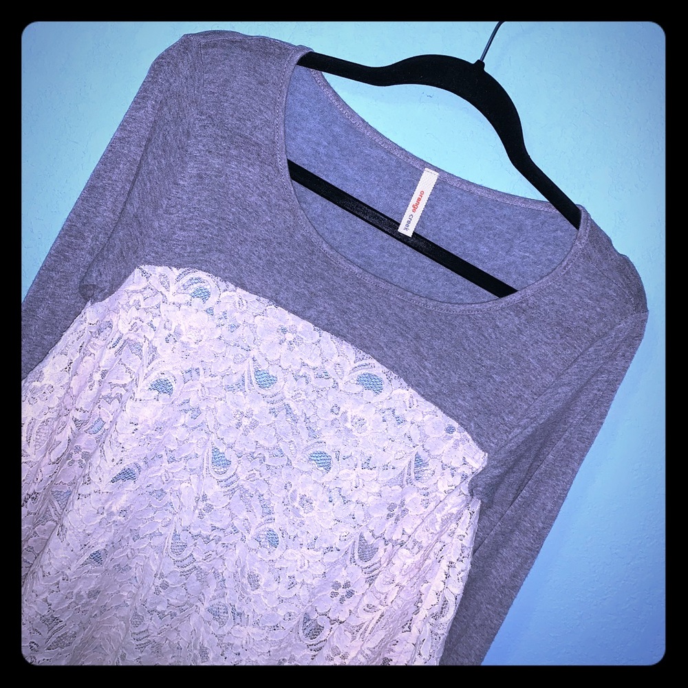 Orange Creek Lace and Tee Top